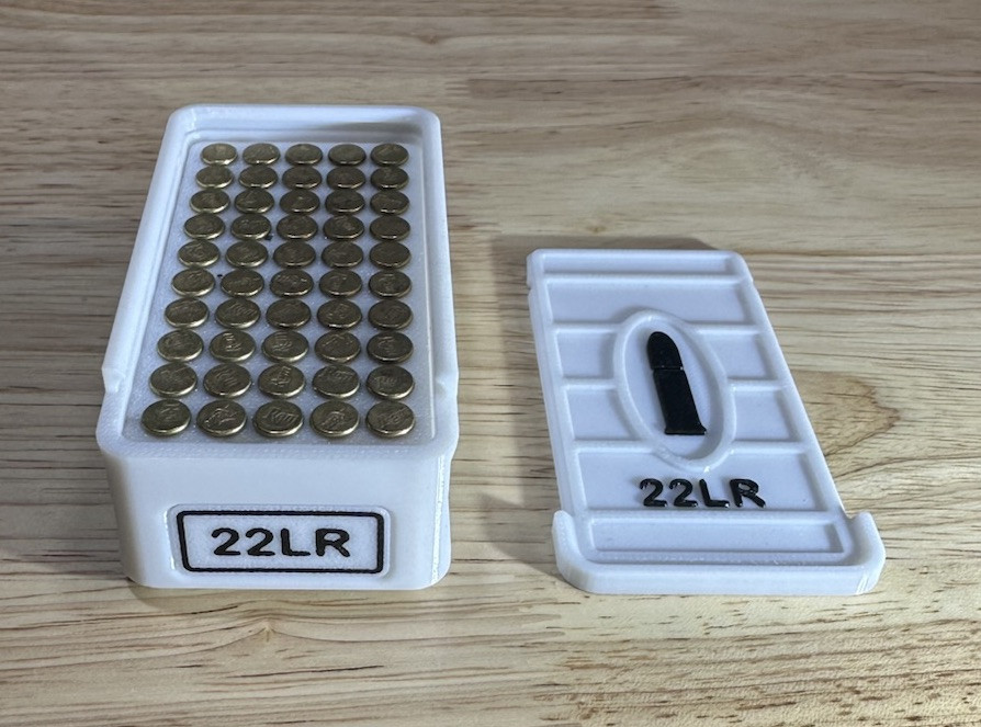 Stackable 22LR Ammo Box 50rd Capacity (6 Pack)