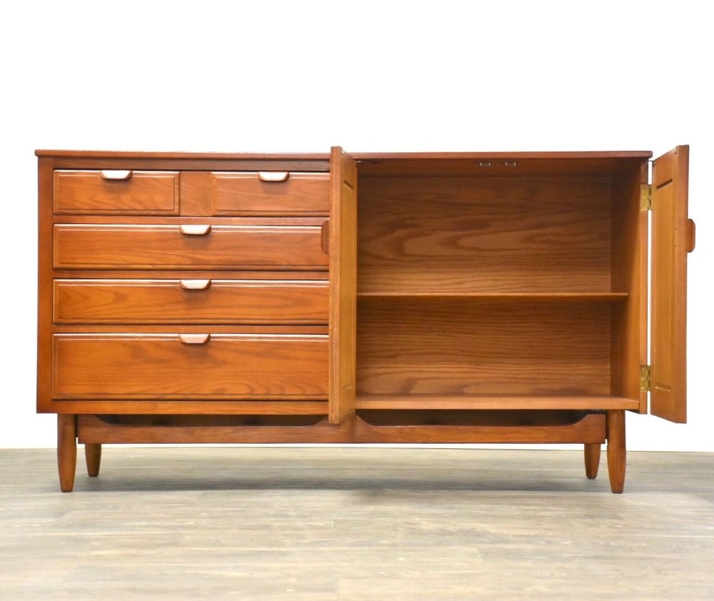 Mid Century Modern Chestnut Credenza