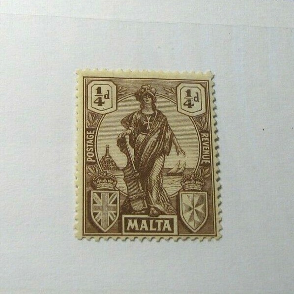 Malta Stamp Scott# 98 "Malta" 1921-26  MH H87