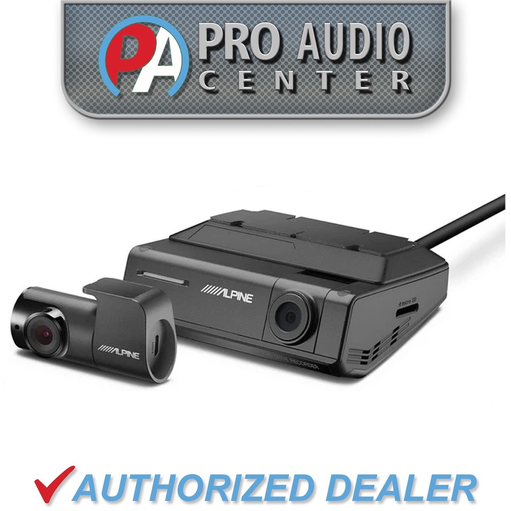 DVR-C320R Alpine Premium 1080P Night Vision Dash Camera Bundle (Front + Rear)