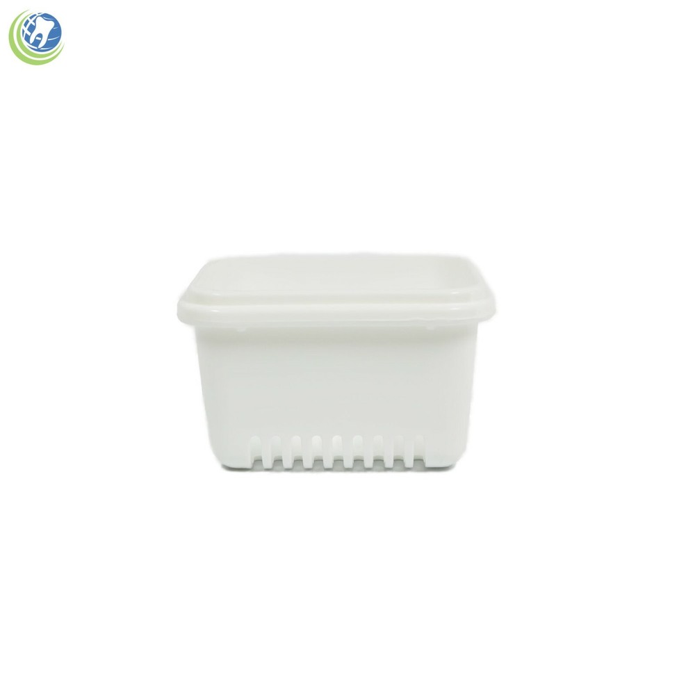 Denture Retainer Mouth Guard Storage Case & Soaking Rinsing Bath Basket Assorted