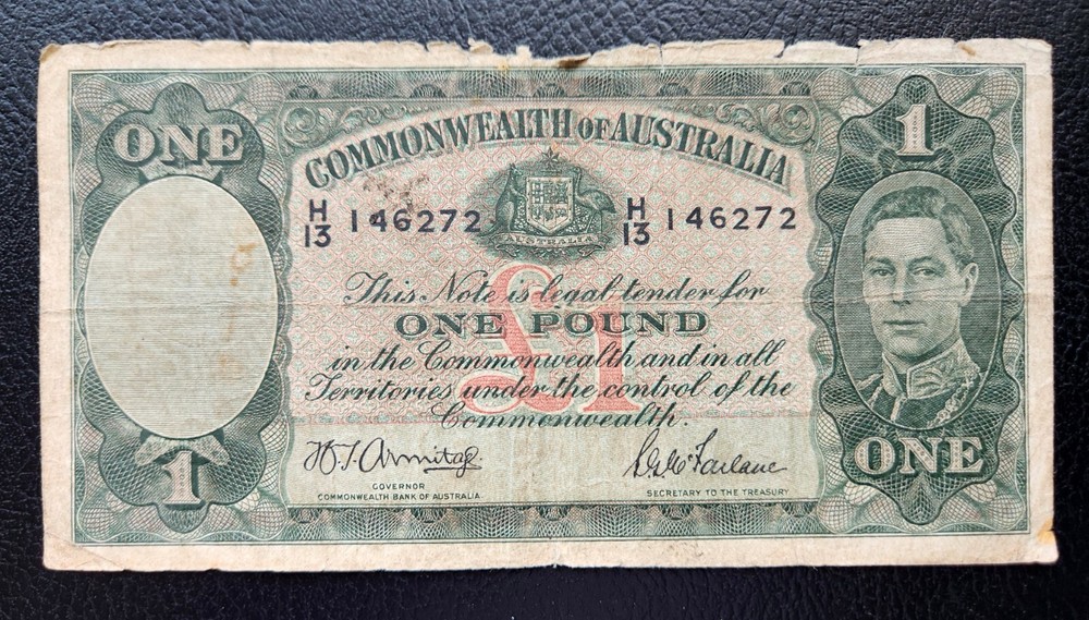 Commonwealth of Australia One Pound Note, Armitage/McFarlane