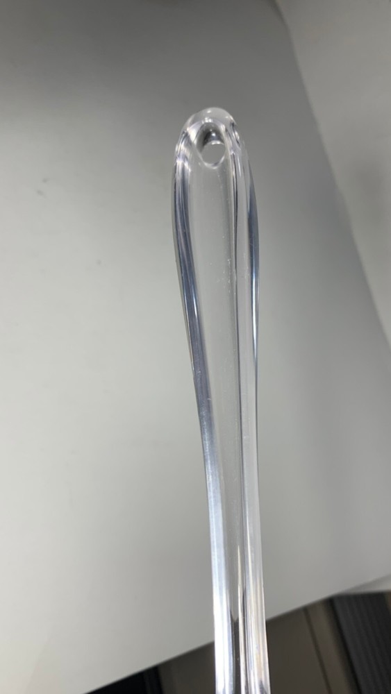 Clear Plastic Spatula for Mixing whatever has edge around edge