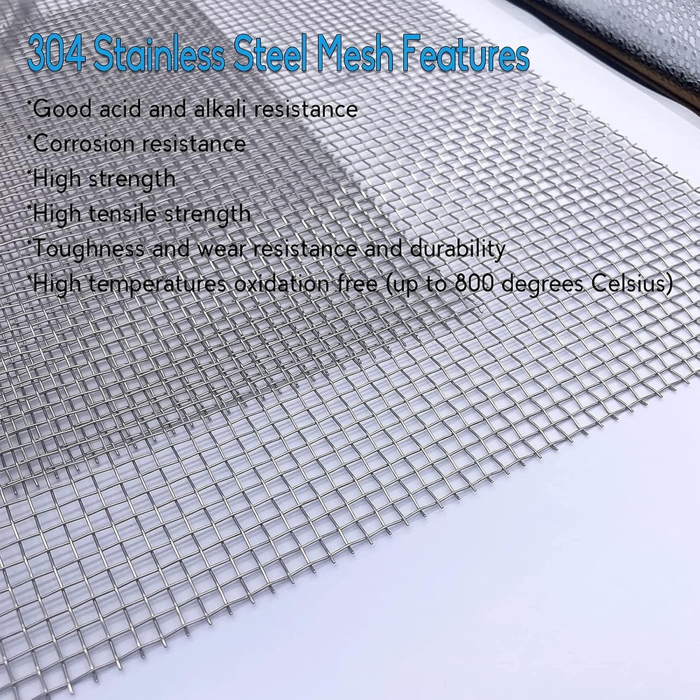 Versatile 2 Pack Stainless Steel Mesh Screen 12” x 24” - Never Rusting Strength