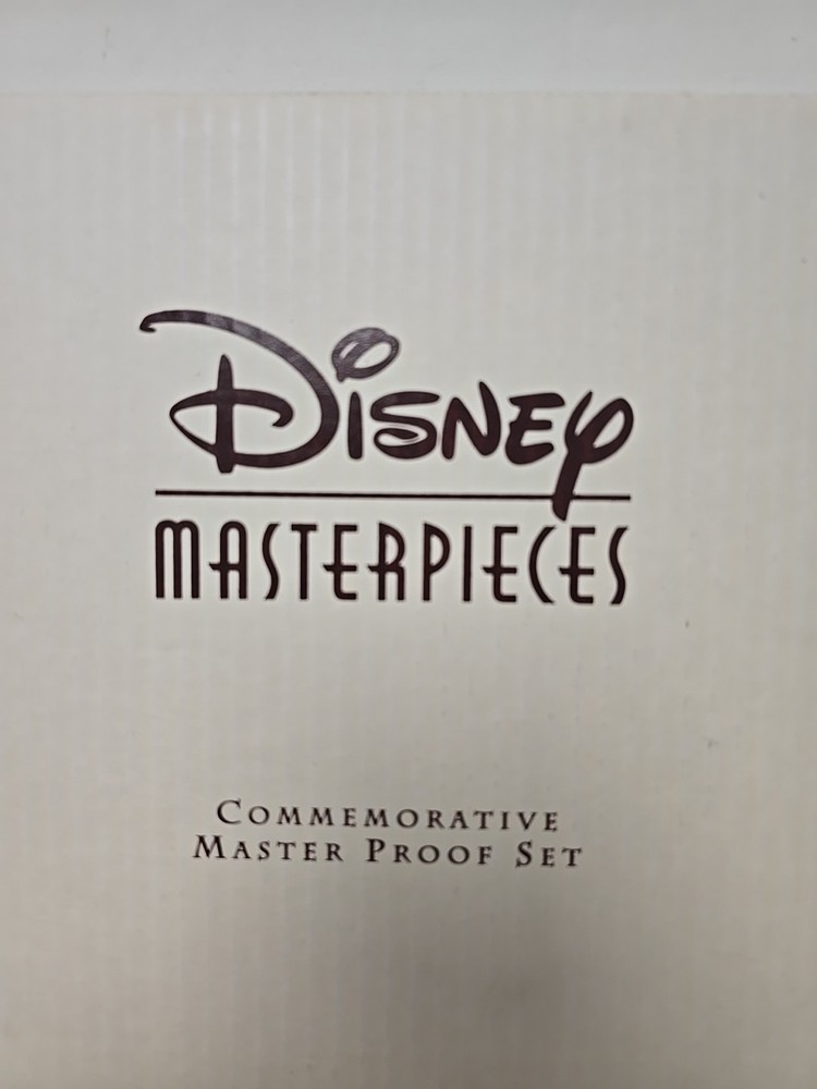 DISNEY MASTERPIECES MASTER PROOF SET DISPLAY BOOK ONLY NO COINS READ DESCRIPTION