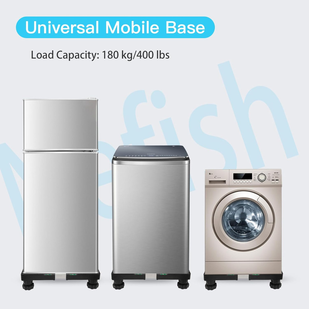 Mini Fridge Stand Universal Raised Base Adjustable Refrigerator Stands with 4 St