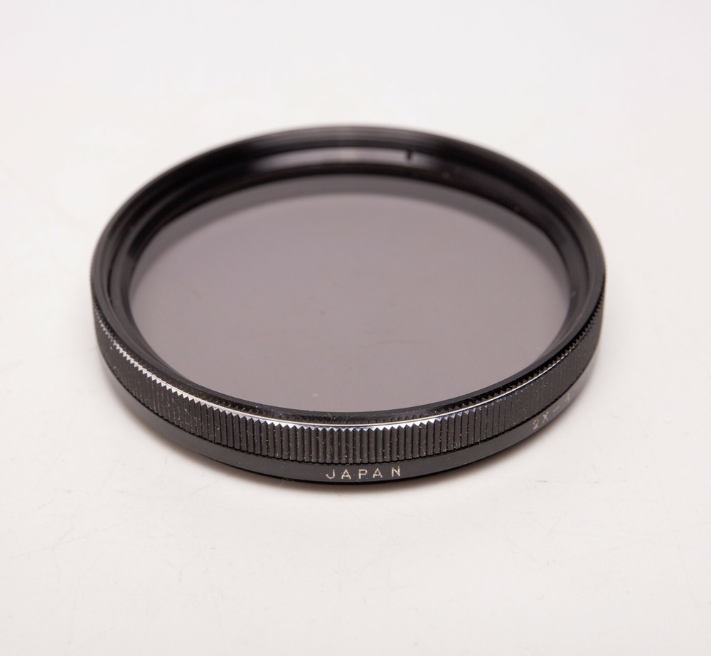 55mm Vivitar Polarizing Filter PL Linear Polarizer w/Case EX!
