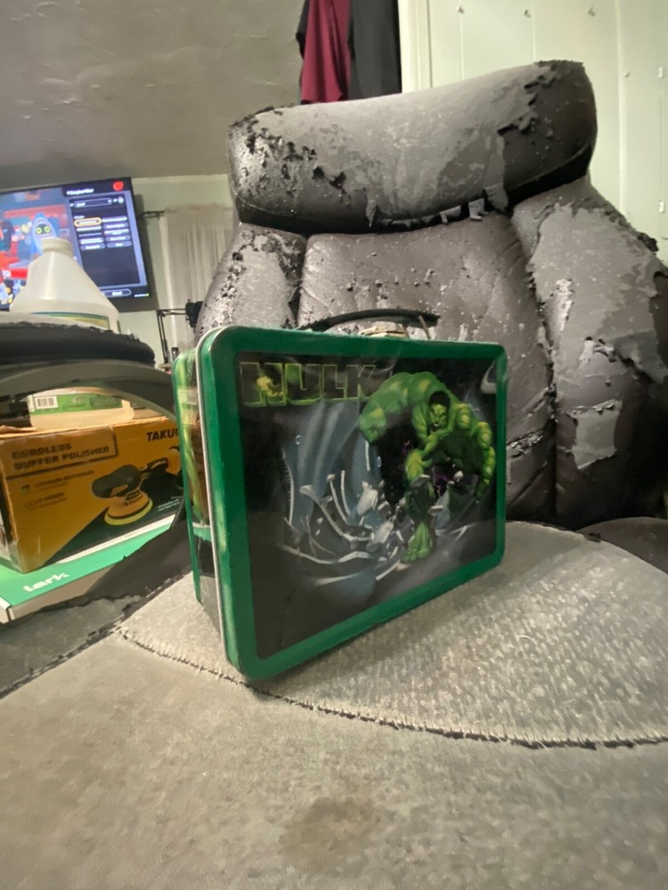 incredible hulk lunch box with thermos