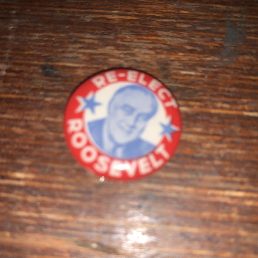 Franklin Roosevelt .75 Inch Political Campaign Button