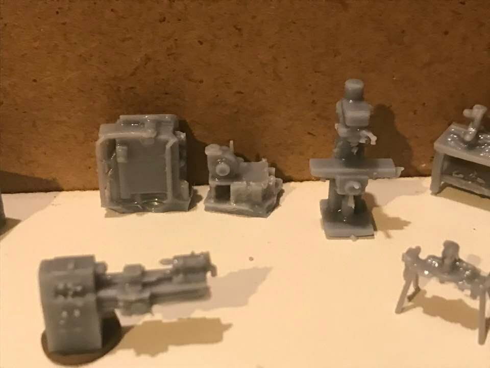 Ho 1/87 Scale Workshop Machinery Big Set