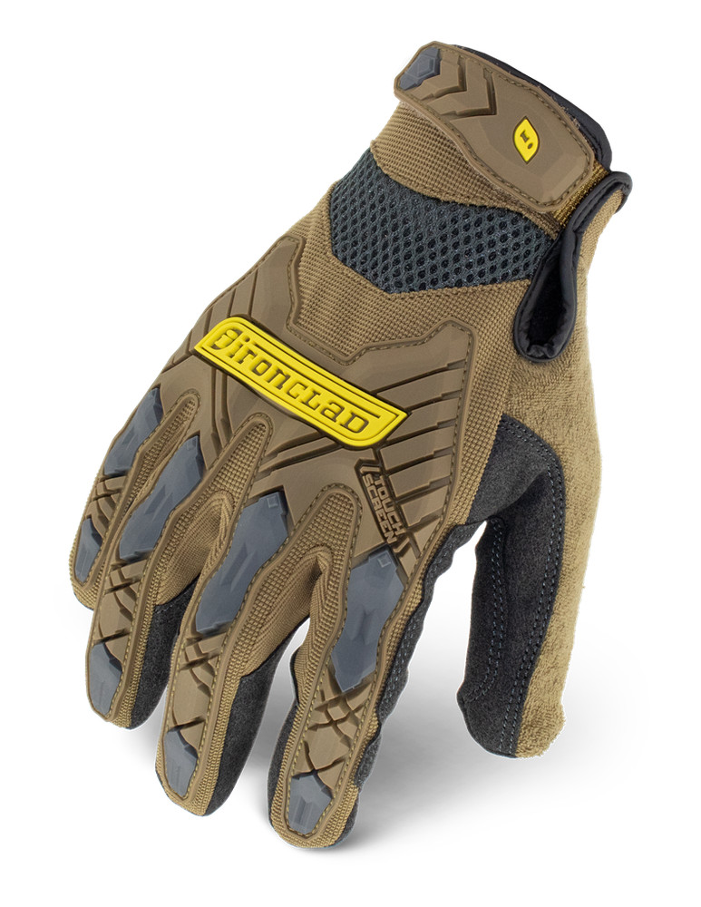 IronClad IEX-PIG Impact Gloves Brown Touchscreen - Select Size