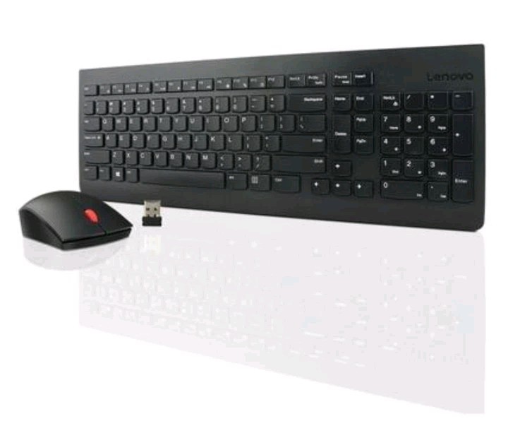 Lenovo 510 Wireless Keyboard Mouse Combo USB Receiver Full Size Black