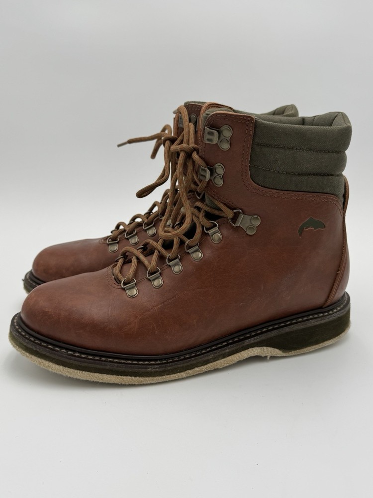 Mens 11 Simms Leather Wading Boots