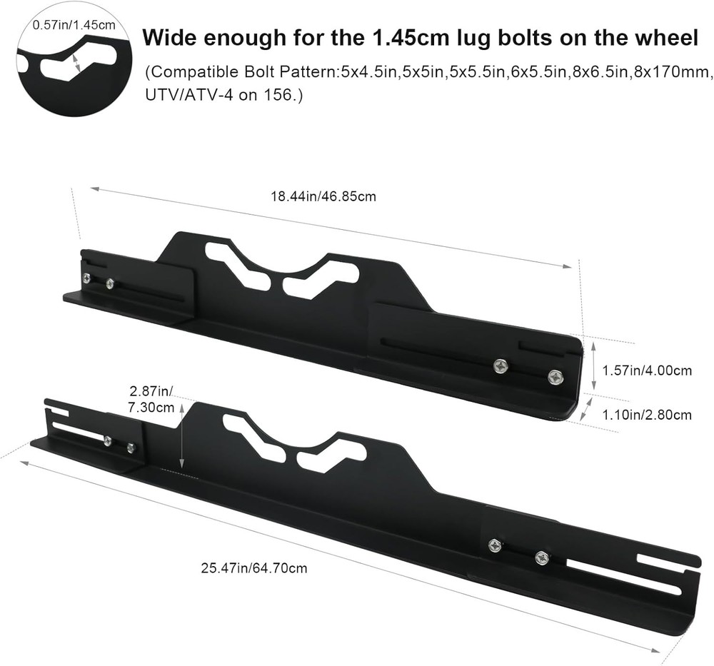 Wheel Alignment Tool with Tape Measures,Heavy Duty Toe Alignment Tool Plates