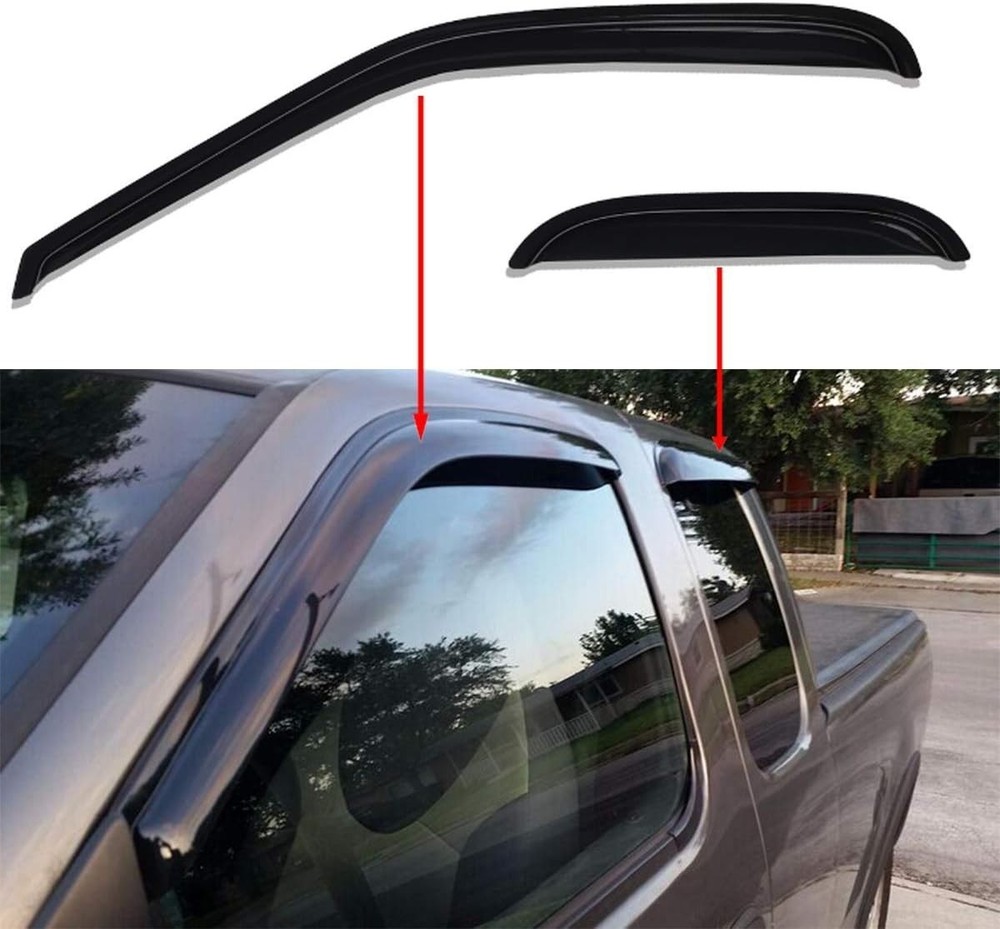 Extra Durable Outside-Mount Auto Vent Window Visor, Fits 1999-2016 Super Duty