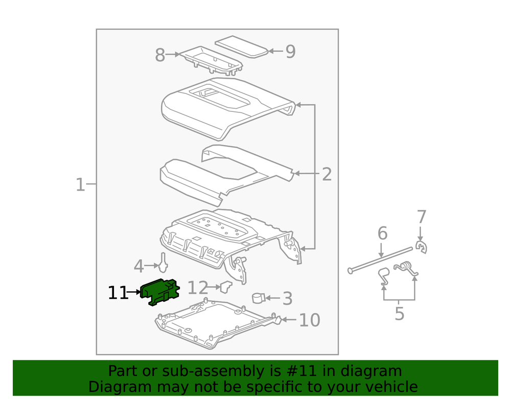 Genuine GM Center Console Latch 84551975