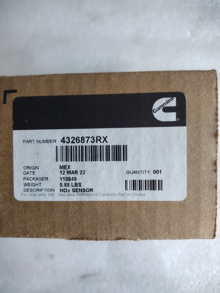 CUMMINS NOX SENSOR / NITROGEN OXIDE #4326873RX/#4326873