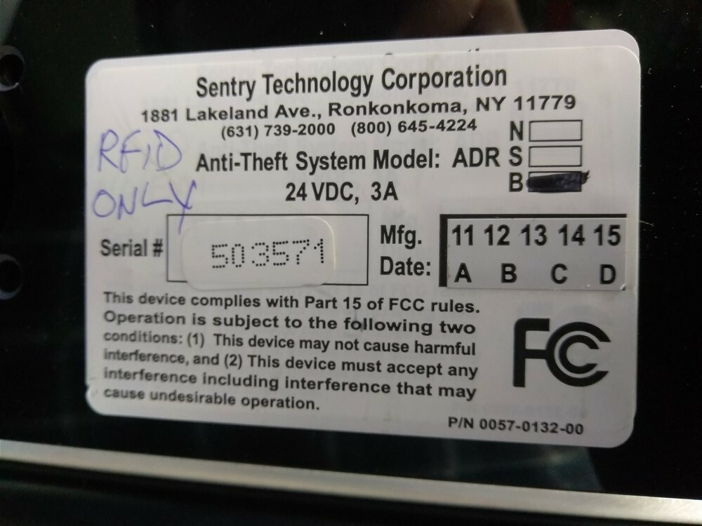 Sentry Technology Anti-Theft System ADR