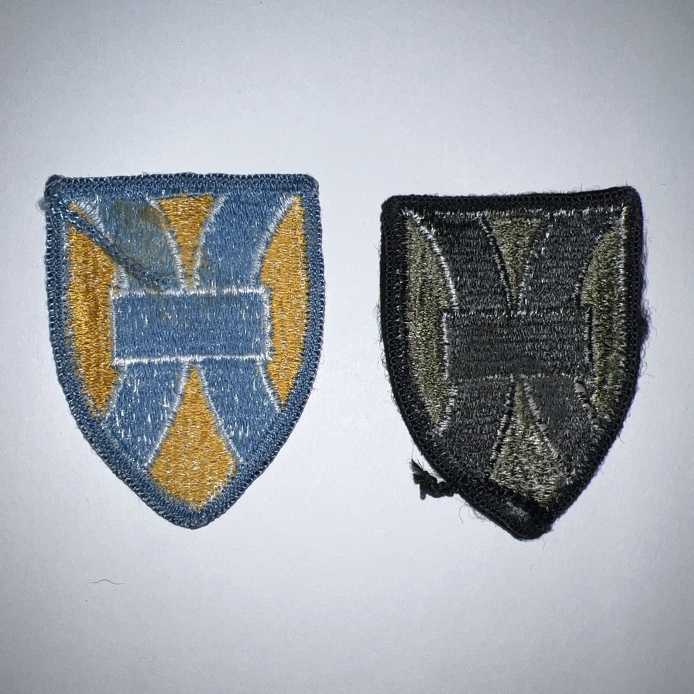 Original US Army 21st Support Command Full Color Patch set Of Two
