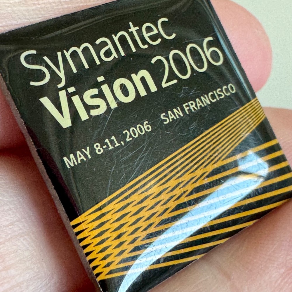 Vintage Symantec Vision 2006 San Francisco Pin