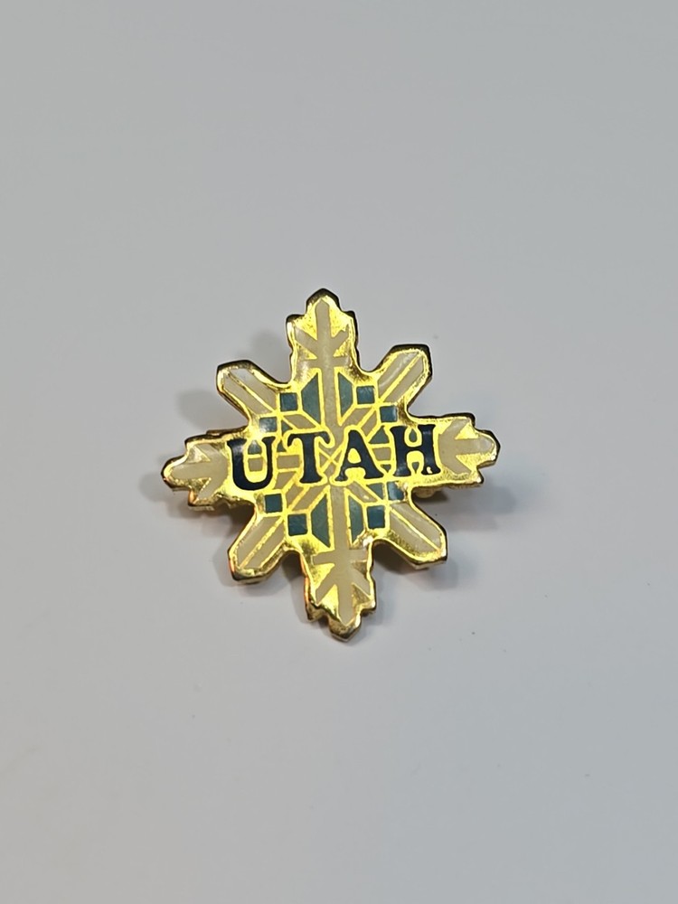 Utah Snowflake Souvenir Lapel Pin