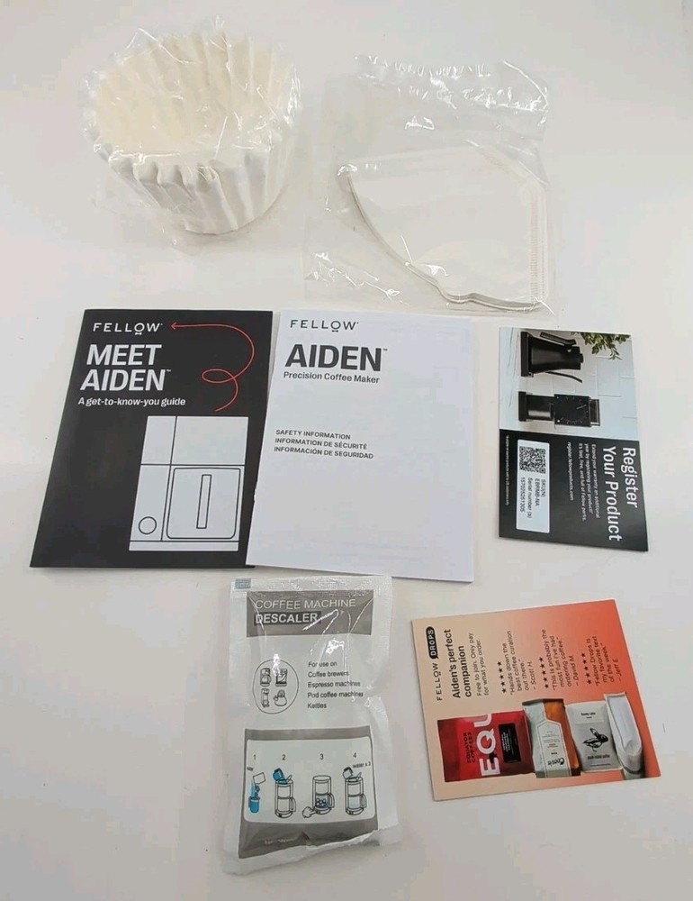 Fellow Aiden Precision Drip Coffee Maker Matte Black Single - 10 Cup App Control