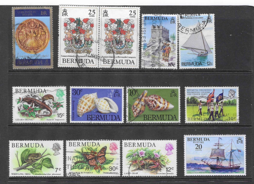 Bermuda selection used stamps