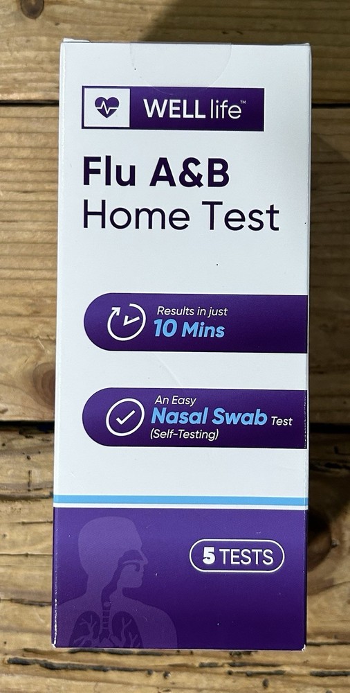 WELL Life Flu A & B Home Test - 5 Tests