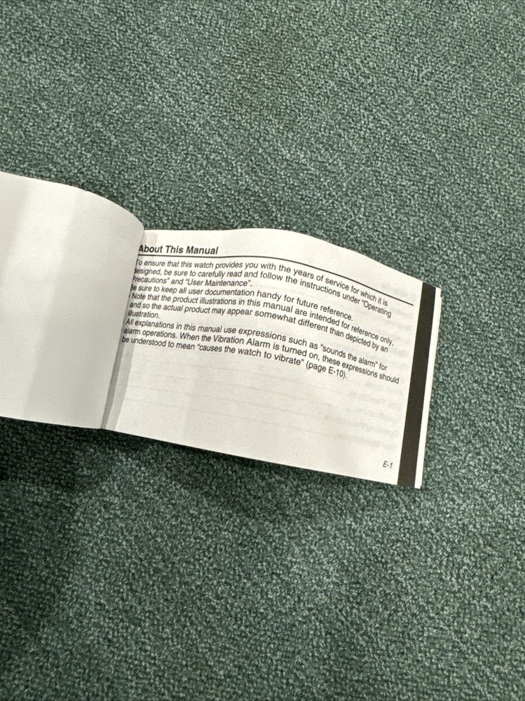 Casio User's Guide Module no 3416 - User Guide Only