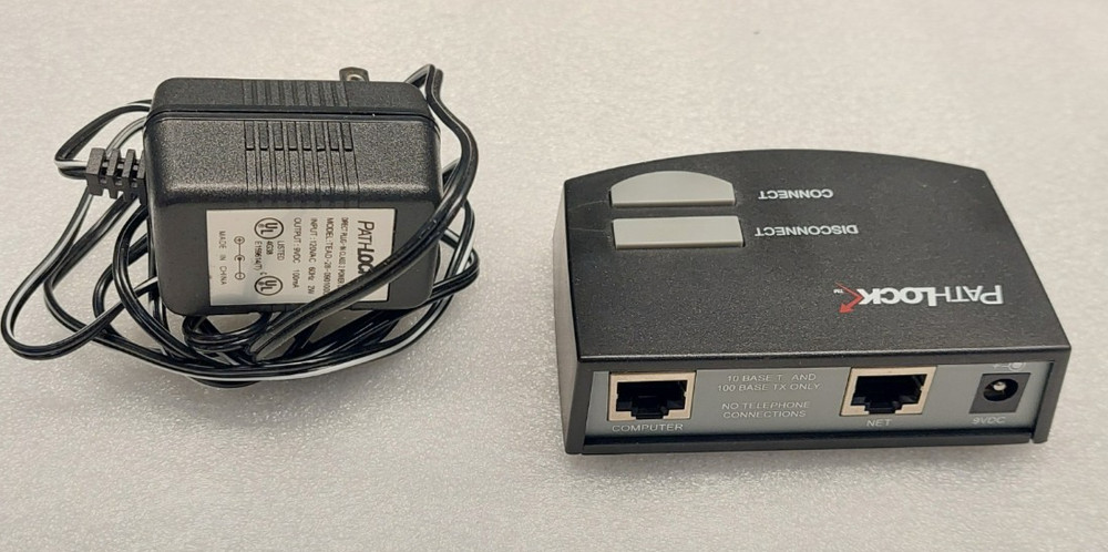 Pathlock E100 NeTimer Internet Security Hardware Device 10 100TX DSL Protection