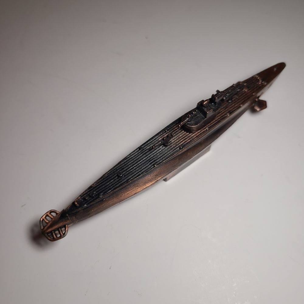 Bronze Submarine and Cannon Pencil Sharpener