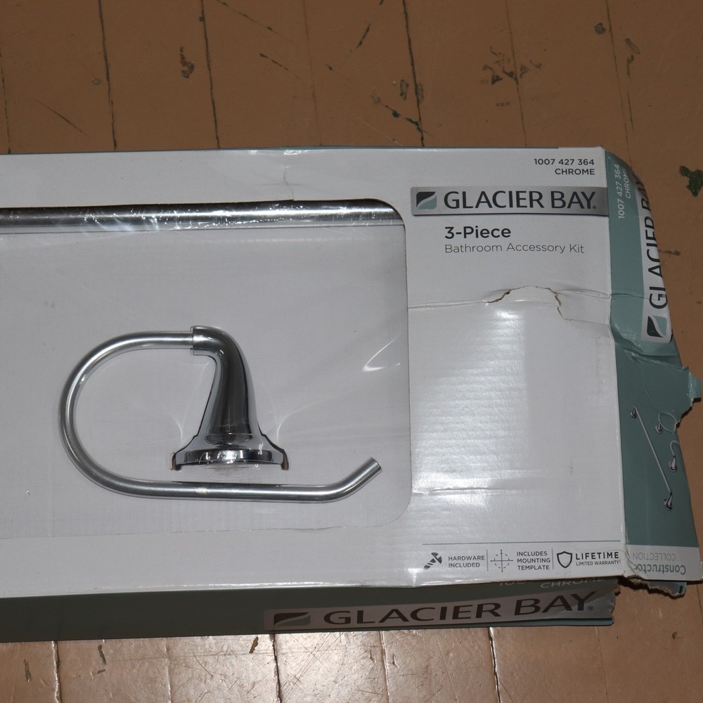 Glacier Bay Bath Hardware Set Chrome 20118-8801