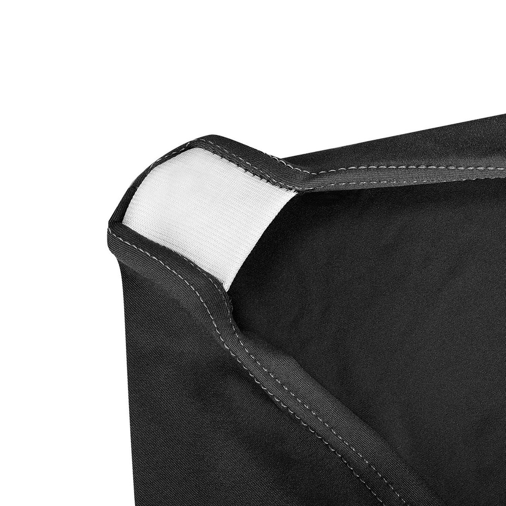 Peomeise 4FT Spandex Table Cover Rectangular 48" x 30" (Rectangular), Black