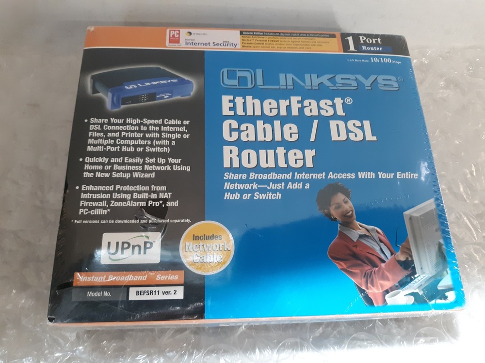 Linksys BEFAR11 Ver.2 EtherFast Cable/DSL Router NEW *SEALED*