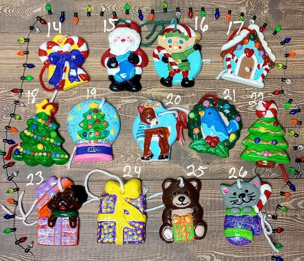 Hand painted Ceramic Ornaments