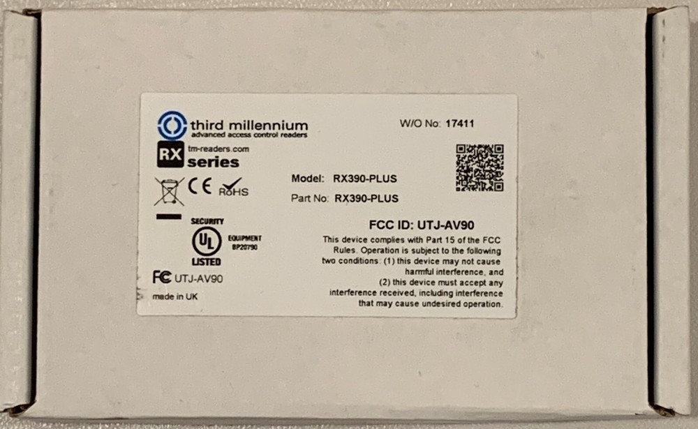 Third Millennium RX390-Plus RFID Proximity Reader