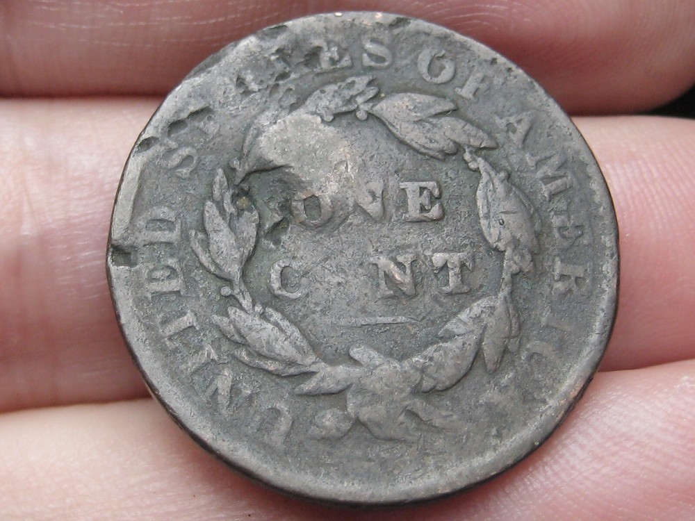 1832 Matron Head Large Cent Penny- Medium Letters, VG Details