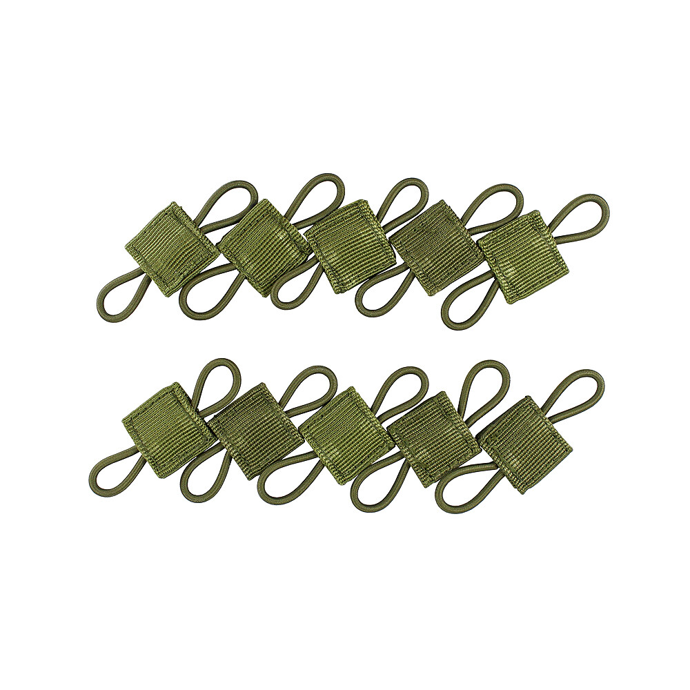 10Pcs Molle Retainers Webbing Tactical PTT Retainer Communication Cable Fastener