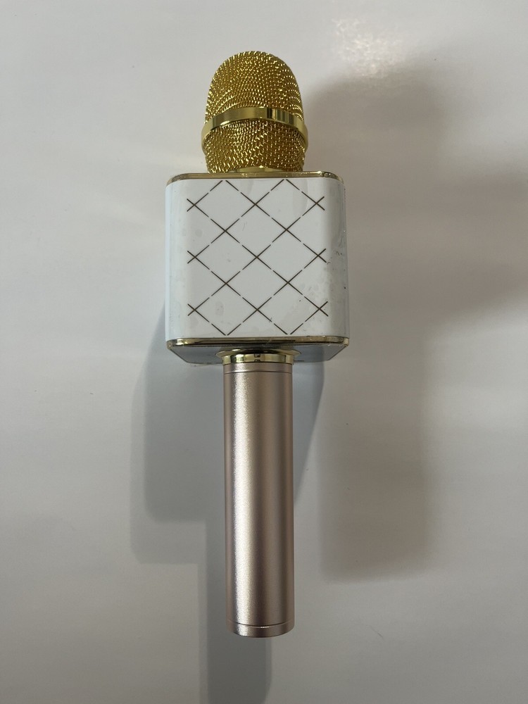 Microphone Bluetooth For Karaoke Portable For Android iPhone, Gold Color