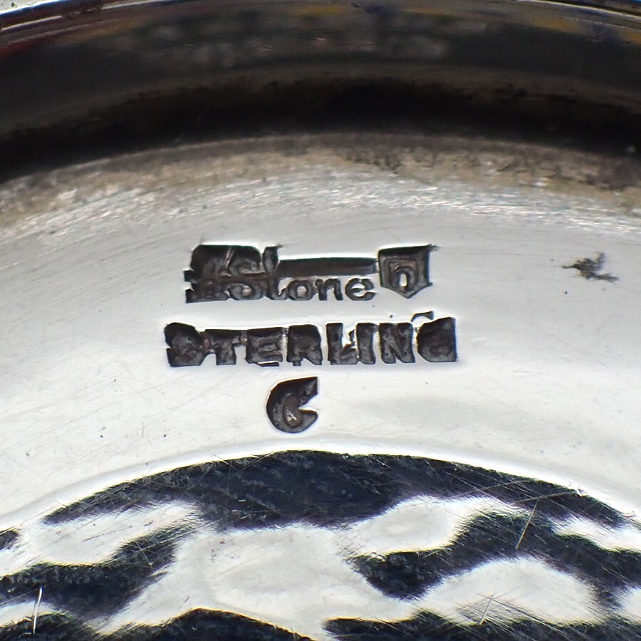 Arthur Stone Round Bowl Grape Decorations Sterling Silver