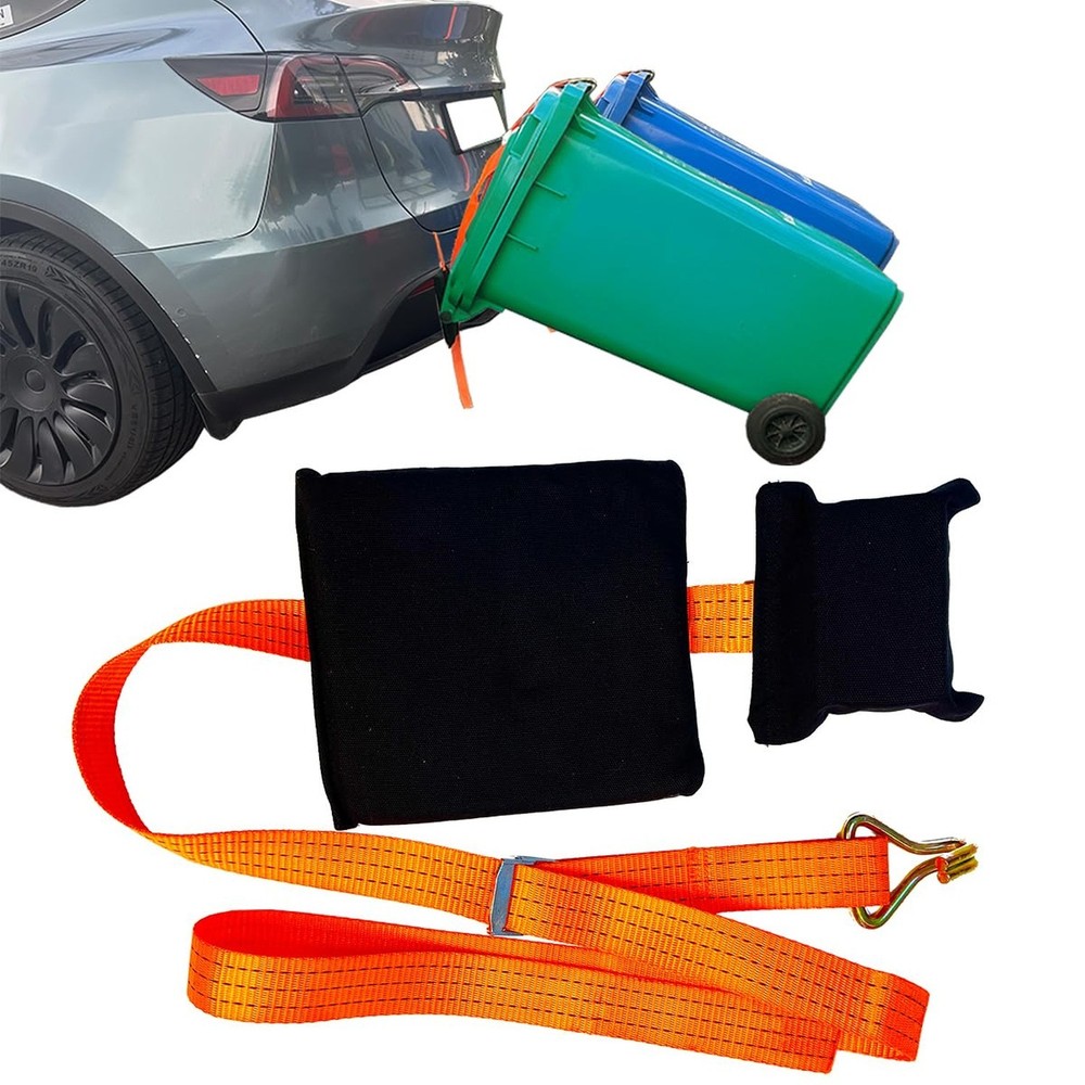 【No-Hitch】 Trash Can Hauler Strap – Heavy-Duty Polyester Tra