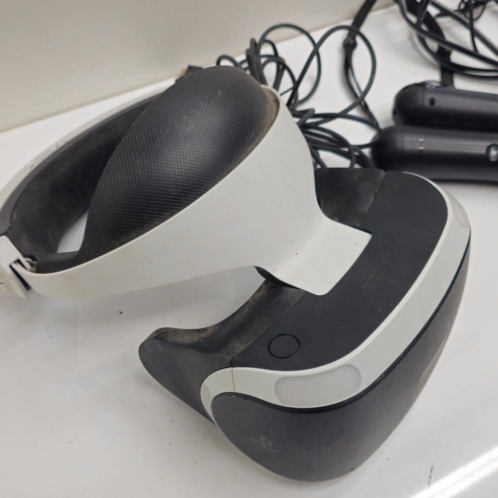 Sony PlayStation VR CUH-ZVR2 PS4 Headset Move Ctrls Processor Untested As-Is Set