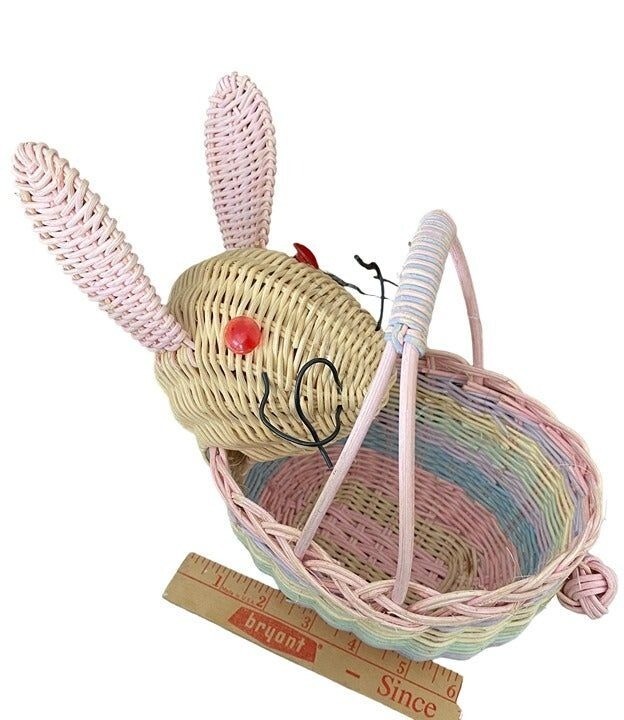 Easter Bunny Basket 7 x 4" Wicker