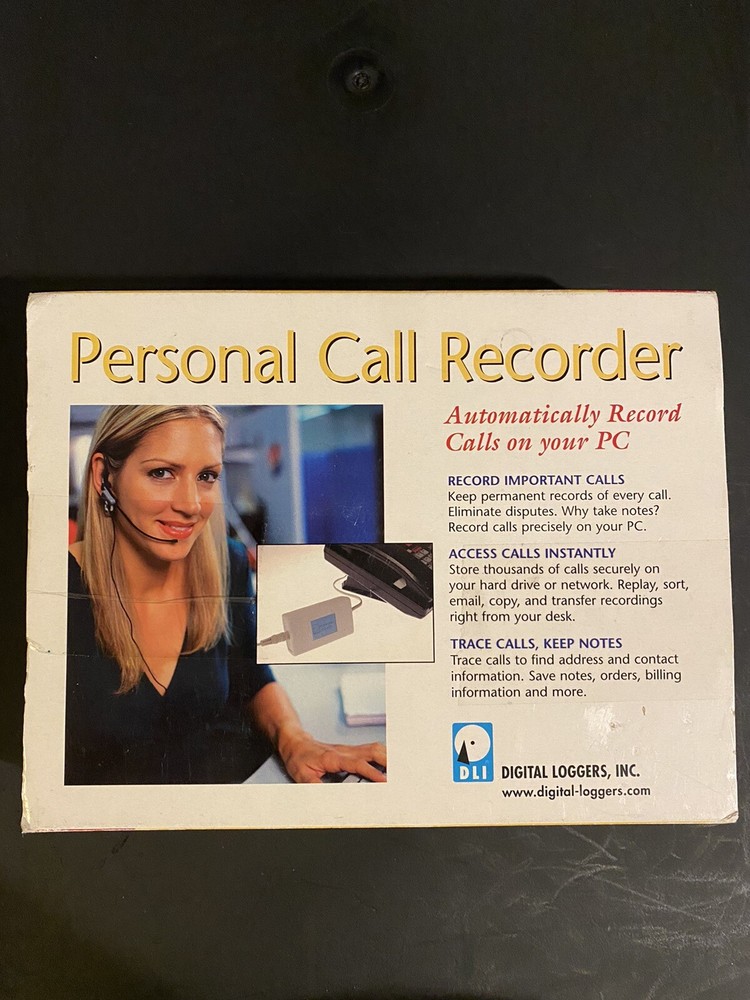 Digital Loggers Personal USB Call Recorder Automatically on your PC New-Open Box