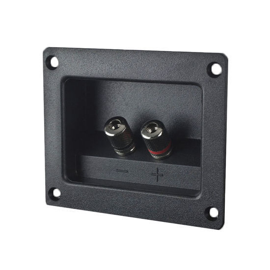 Install Bay TCSB2 Square Binding Post w/ Nickel Terminals for Sub/Speaker Boxes