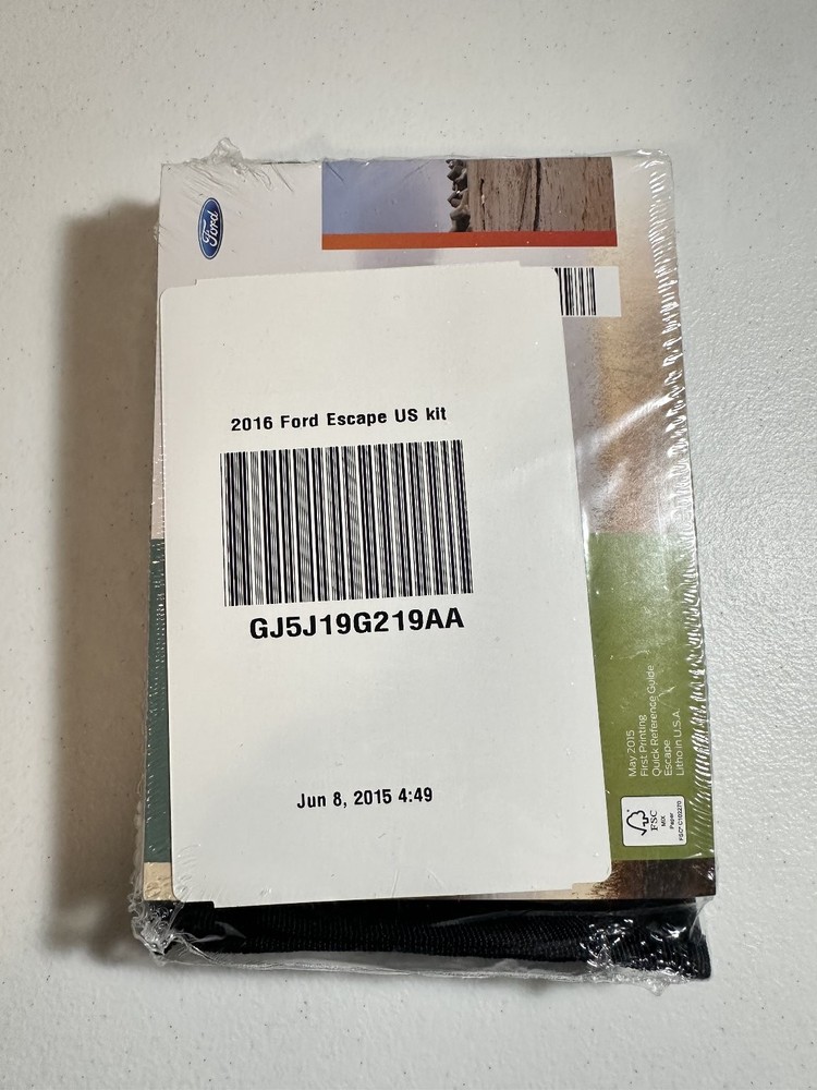 2016 Ford Escape US Owner's Manual Set