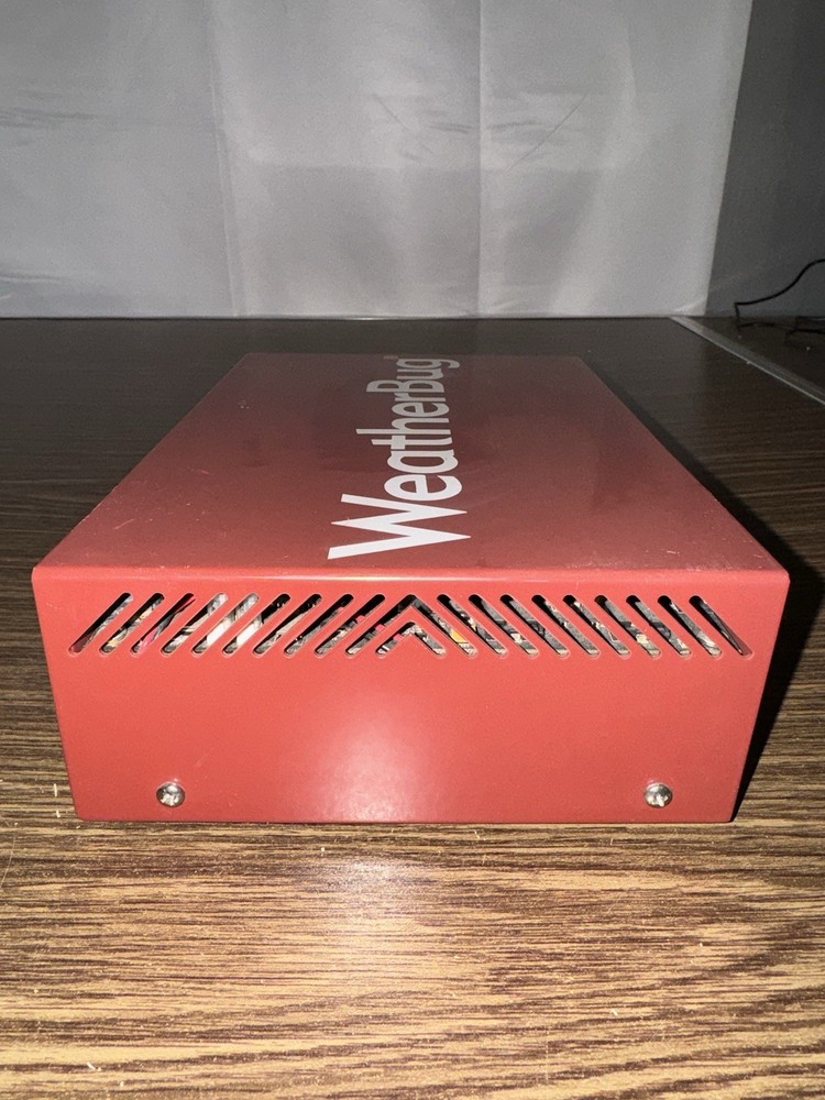 WeatherBug Tracking Station Red Box Weather Data Logger Internet Transmitter