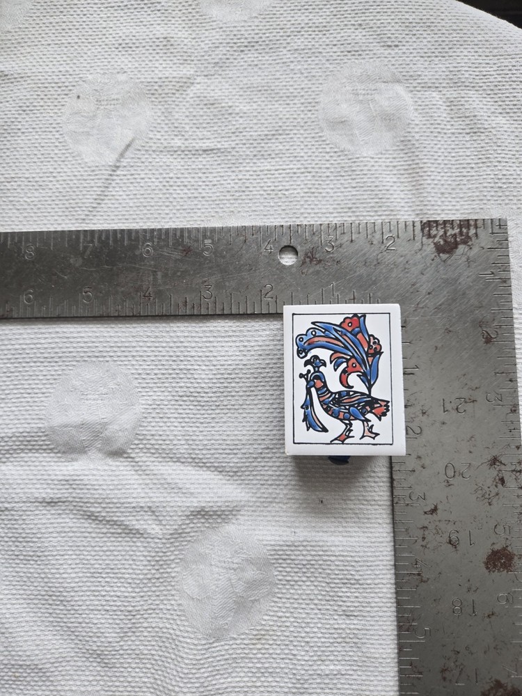 Vintage Ceramic Tile Matchbox