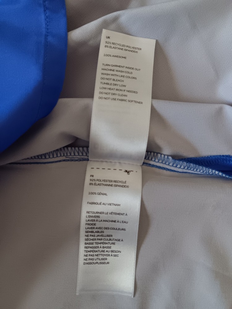 FIGS Women's Technical Collection Blue Teal Solid Medical Scrubs Set Size M