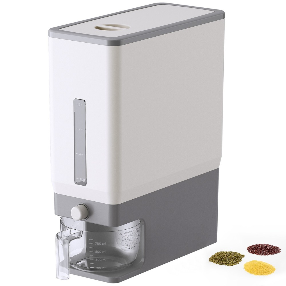 Rice Dispenser 25 Lbs, Rice Storage Container Sealed Moisture Proof
